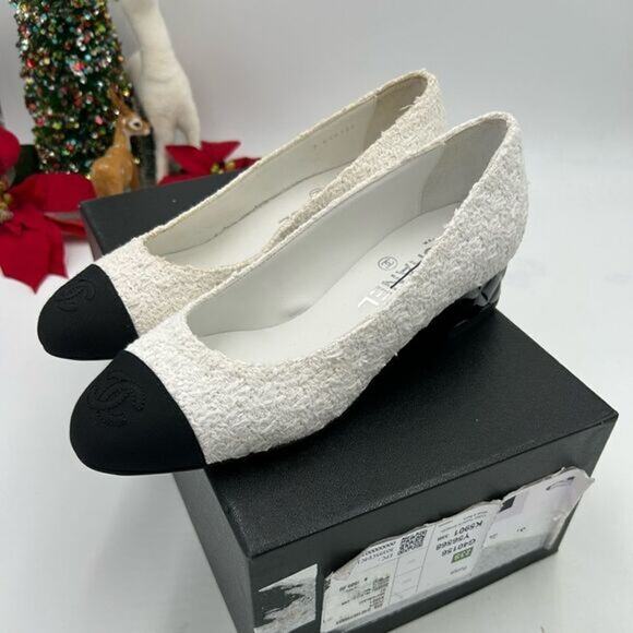 Women’s Chanel Tweed, ballet flat size 37 made in Italy - Picture 1 of 13